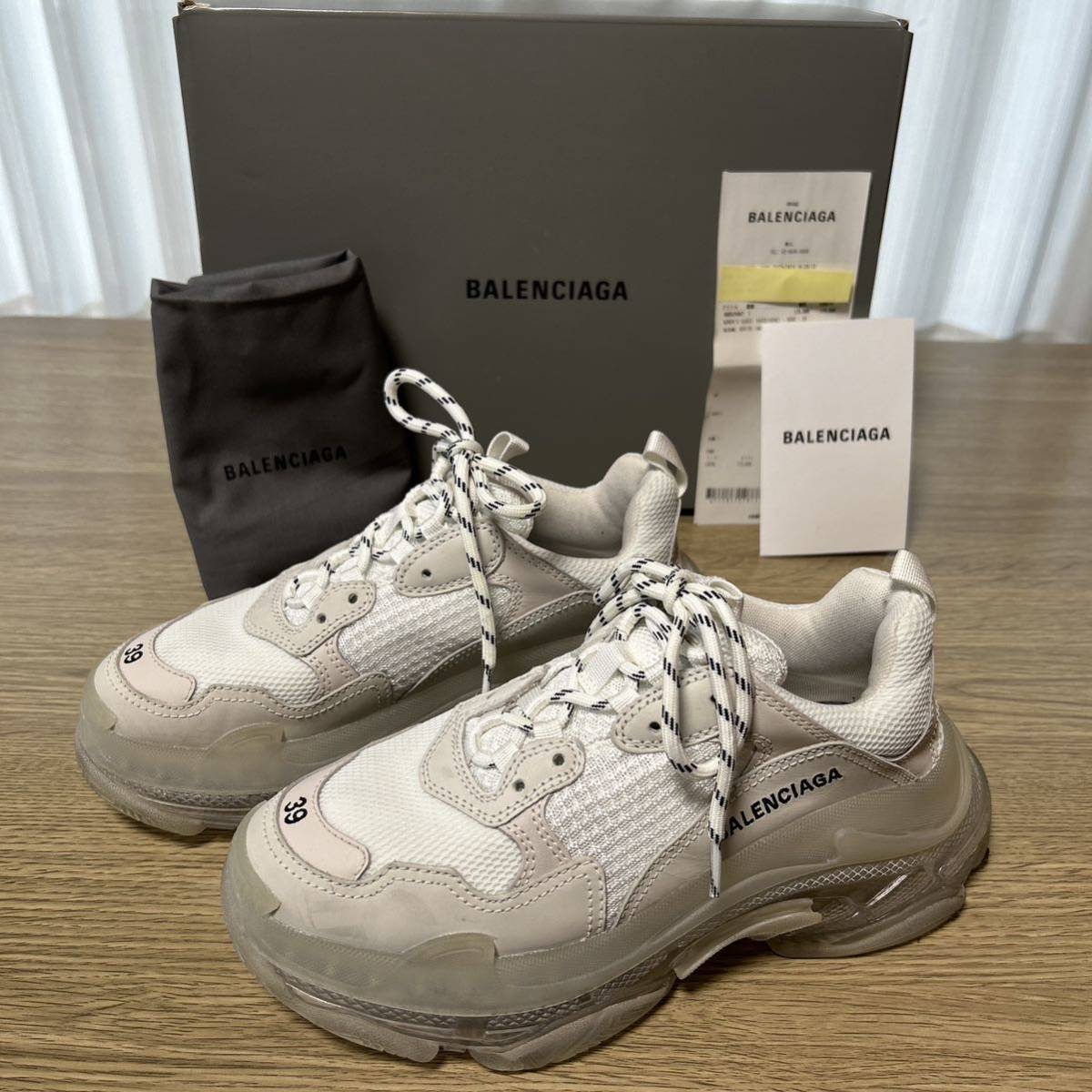 2023お買い得 Balenciaga - バレンシアガ トリプルs クリアソール 39の