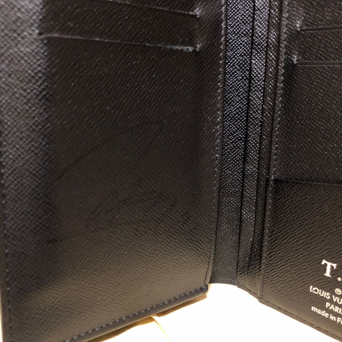 木梨憲武 直接サイン入り ルイヴィトン ポルトフォイユ ブラザ ダミエ グラフィット 長財布 LOUIS VUITTON 財布