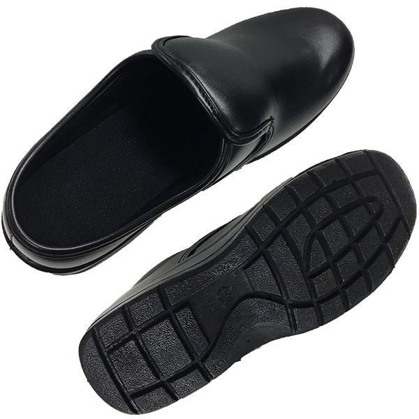 コック靴 厨房用靴 イーシス サボコックシューズ かかとが低いタイプ 黒23.0cm 超軽量 収納袋付き 色・サイズ変更可_画像7