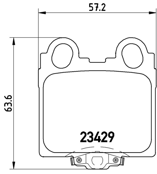 ブレンボ ブラックパッド リア左右セット ブレーキパッド クラウンワゴン JZS171W P83 045 brembo BLACK PAD ブレーキパット_画像4