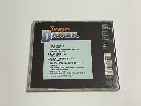 国内盤CD デンジャー・デンジャー Danger Danger『Rock America +3』CBS/SONY CSCS-5246 帯つき_画像2