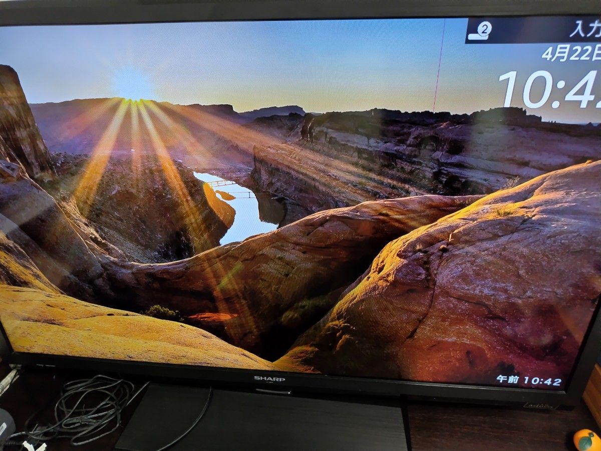 40型液晶テレビ リモコン買換済 SHARP シャープ AQUOS アクオス LC