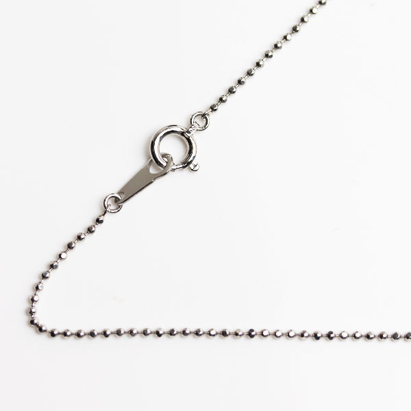 新しいスタイル Pt850プラチナ ネックレス ボール 3.2g 40.5cm MN3943 ユニセックス 中古 シルバー