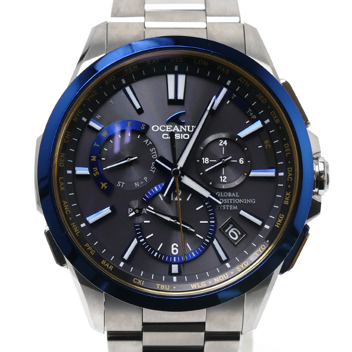 ヤフオク! - CASIO カシオ オシアナス GPSハイブリッド電波ソ...