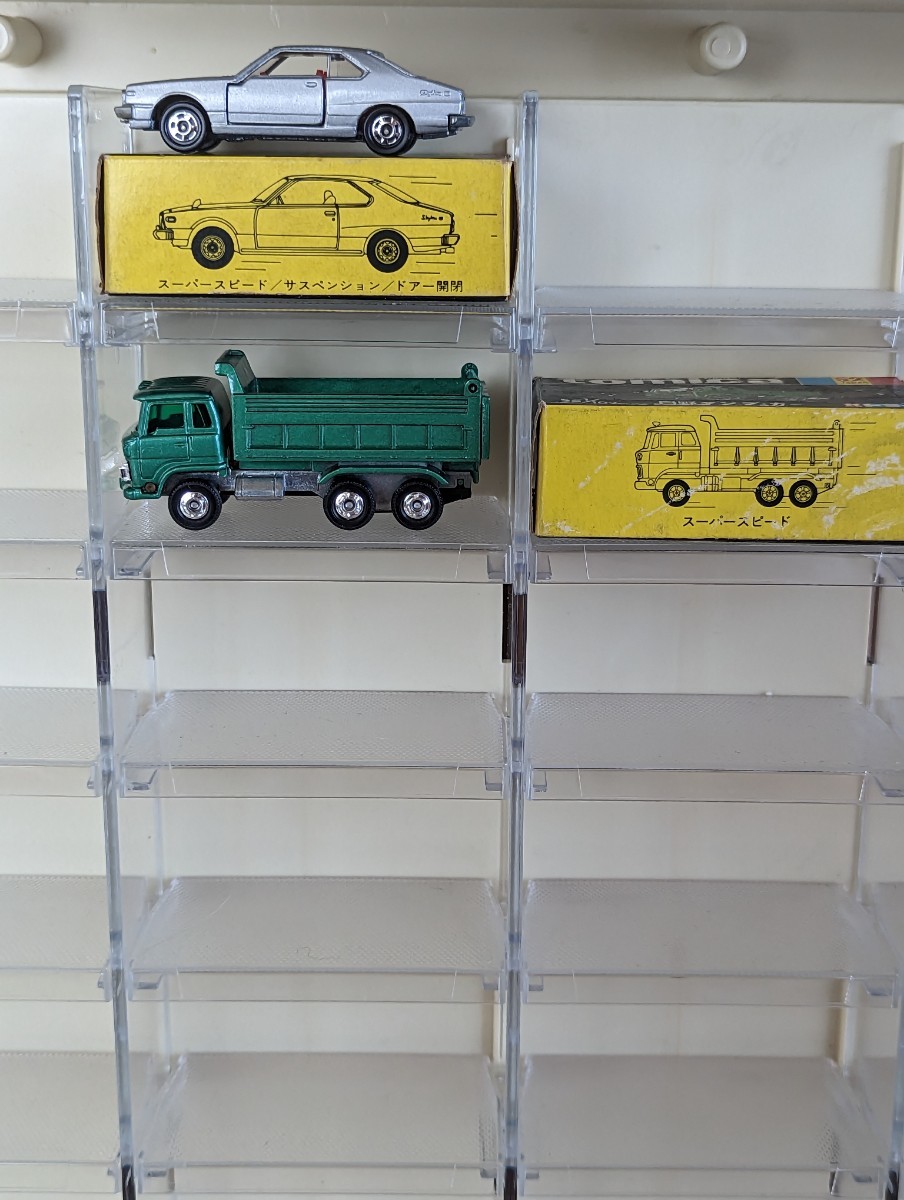 1円〜 非売品 未使用 40台収納 トミカ ディスプレイ什器2台 TOMICA