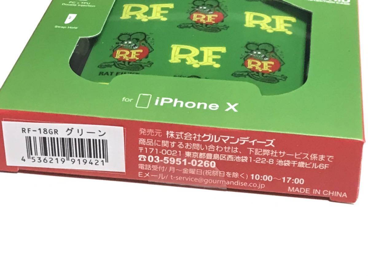 匿名送料込 iPhoneX用カバー 耐衝撃ケース RAT FINK ラットフィンク ストラップホール イーフィット iPhone10 アイホンX アイフォーンX/RC3_画像4