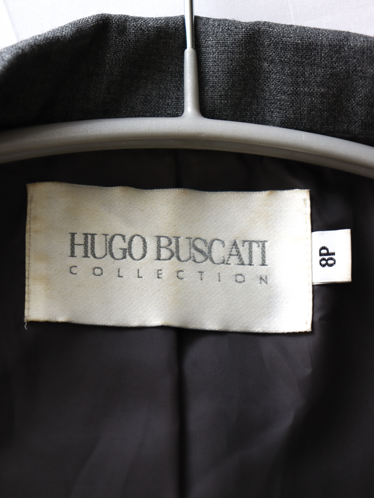 hugo buscati collection ジャケット 長袖 レディース M アウター コート 上着 ブレザー テーラード スーツ ダブル ヴィンテージ A00962_画像7