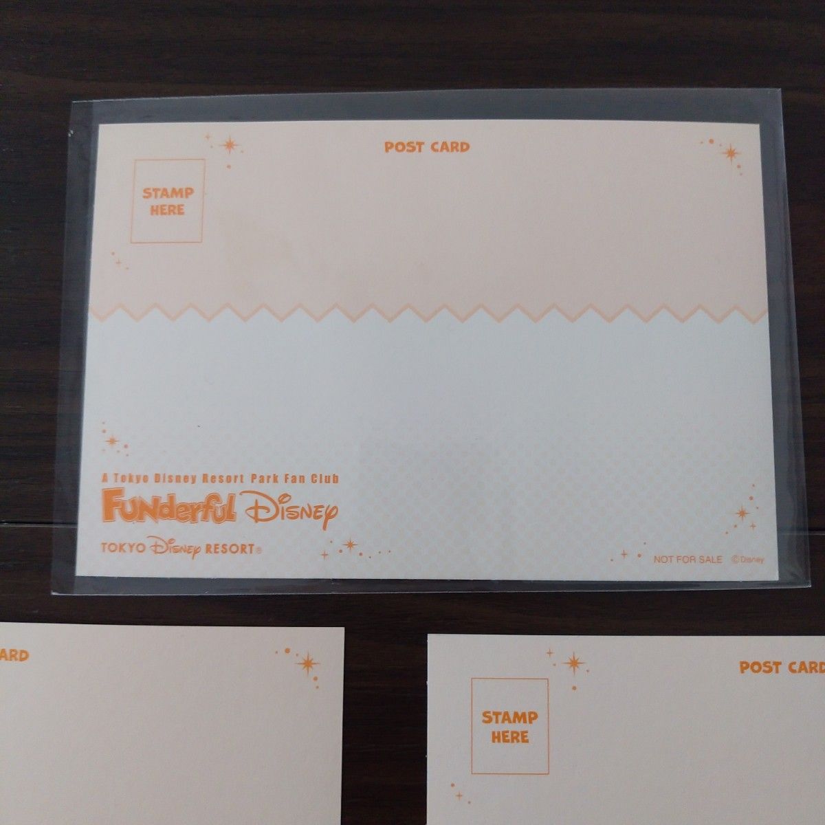 Disney　ファンダブルディズニー　ティシュボックスカバー　ポストカード3枚