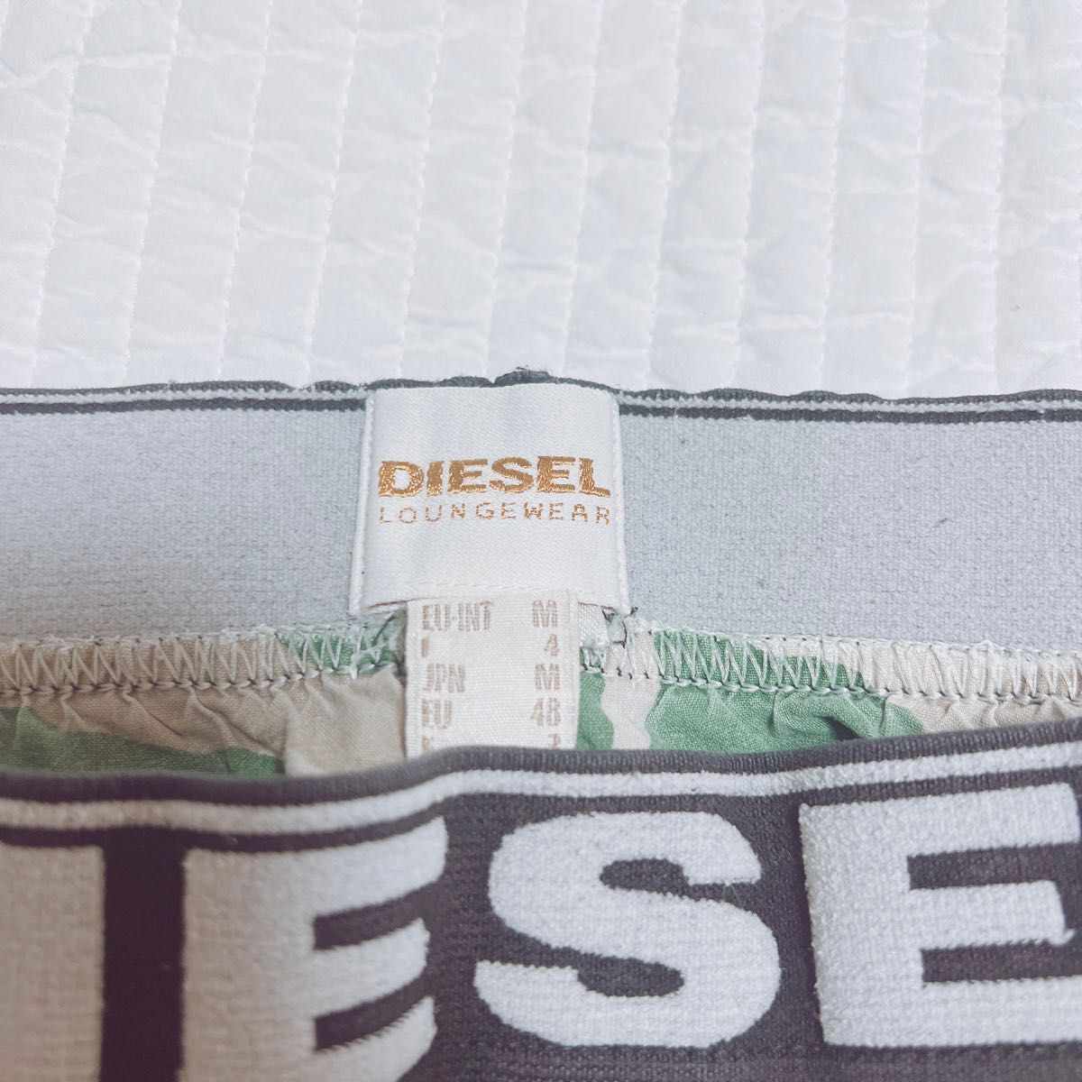 DIESEL カモフラ柄　迷彩柄　綿100%ステテコ　半ズボン　メンズ　MSIZE ハーフパンツ