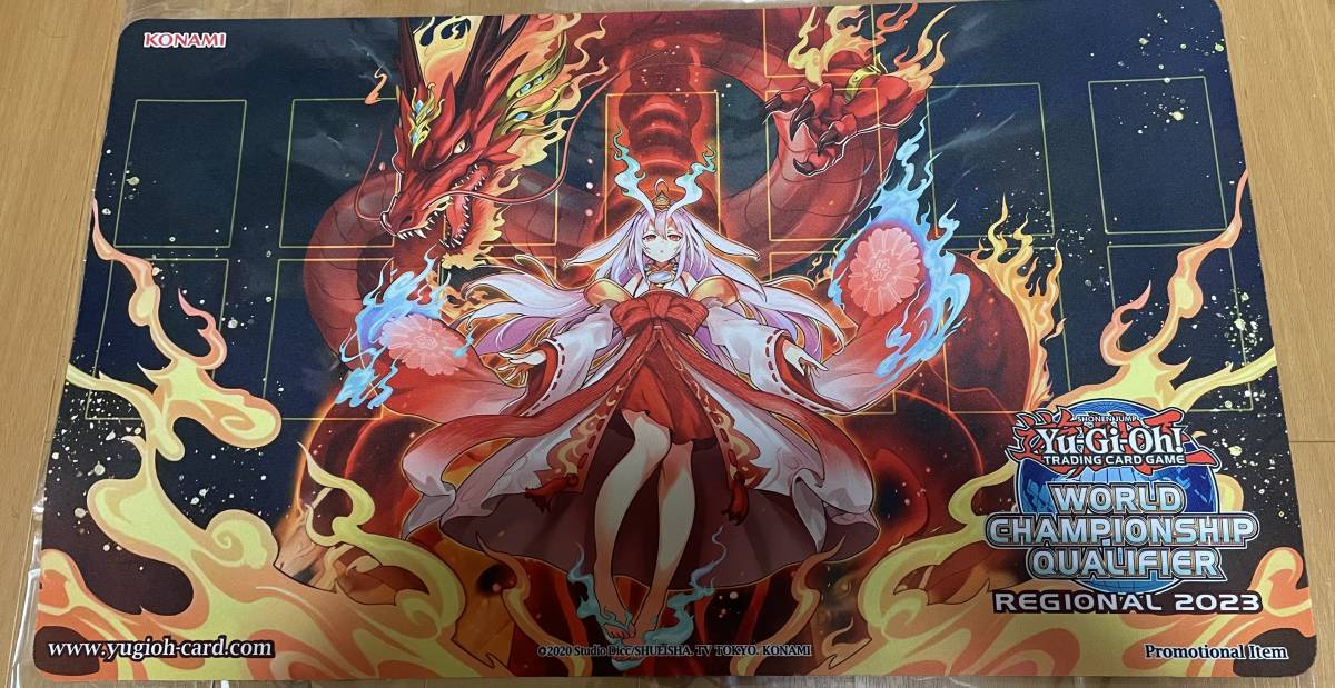 正式的 遊戯王 プレイマット 俱利伽羅天童 eva WCQ 公式 REGIONAL