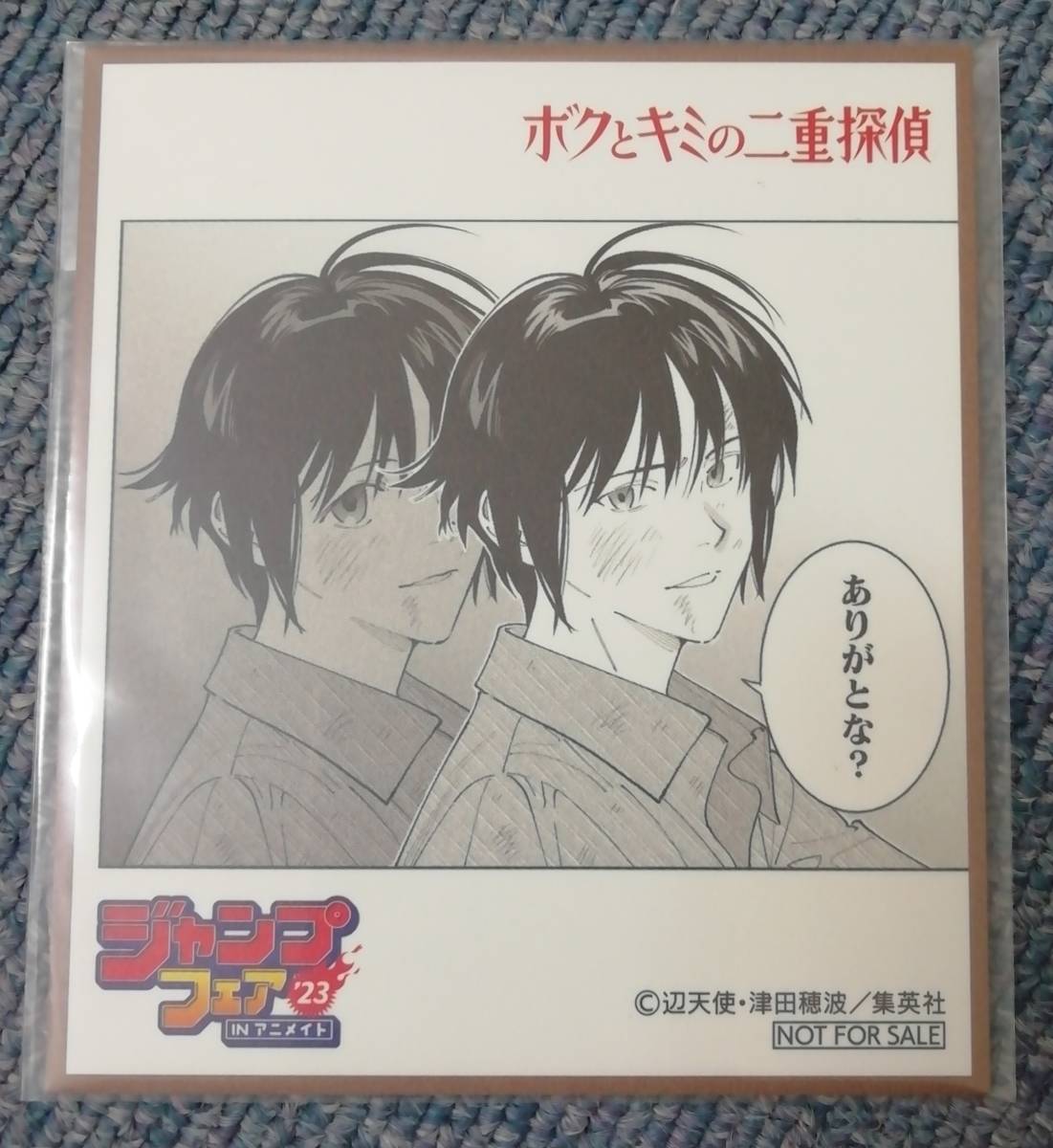 〈非売品〉　ボクとキミの二重探偵　ジャンプフェア　アニメイト　色紙_画像1