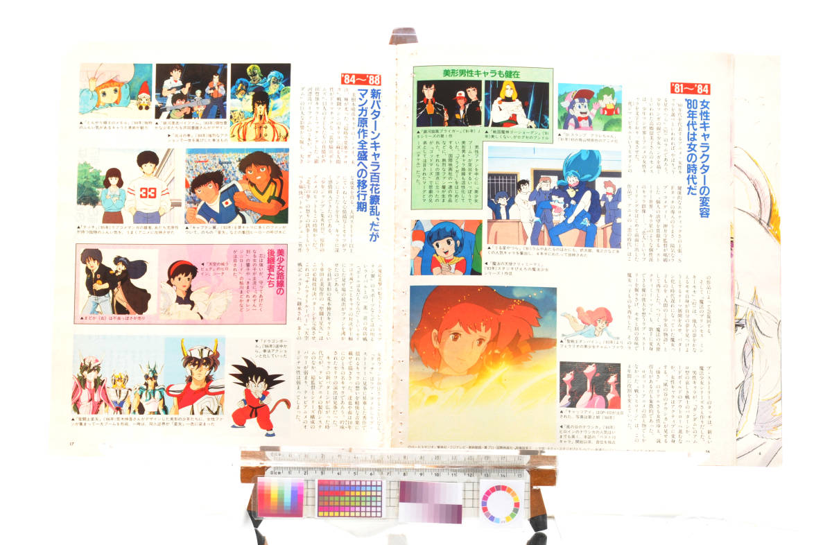 [Delivery Free]1980s- Anime Magazine Piece of Paper(Feature Article )アニメージュ創刊１２周年記念　時代を駆け抜けたヒーロー[tagNT]_画像8