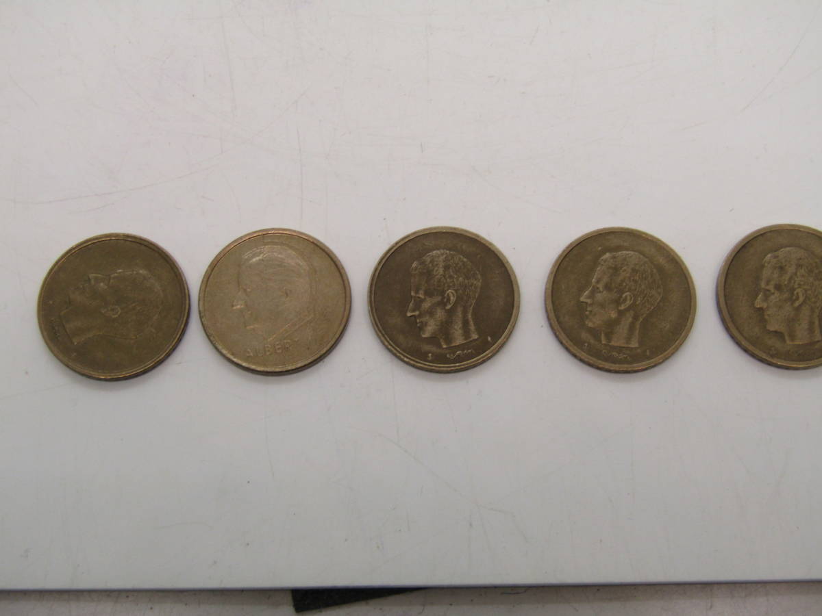 コイン　ベルギー　硬貨　５枚　（Ｌ697）_画像1