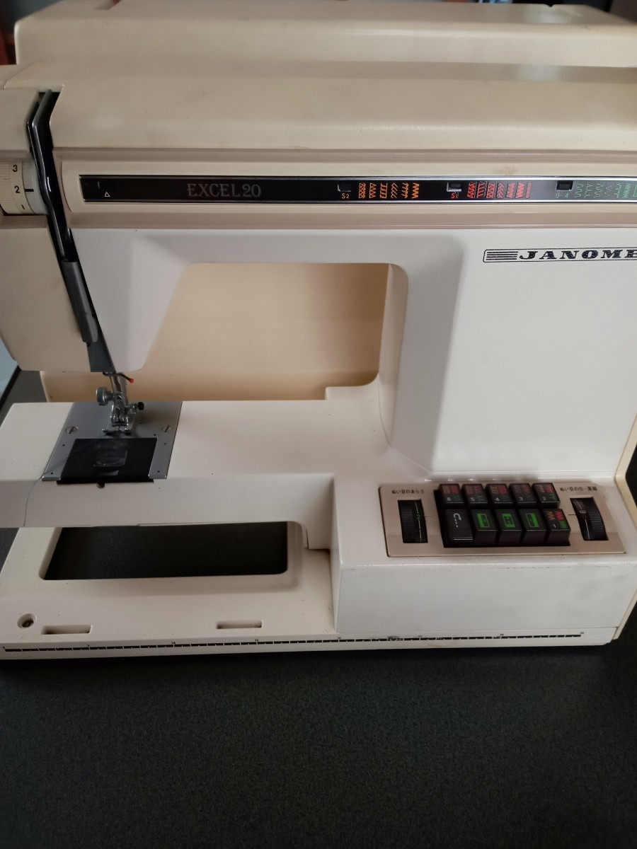 JANOME MODEL627 ジャノメミシン 昭和 レトロ 当時物 カバー付き