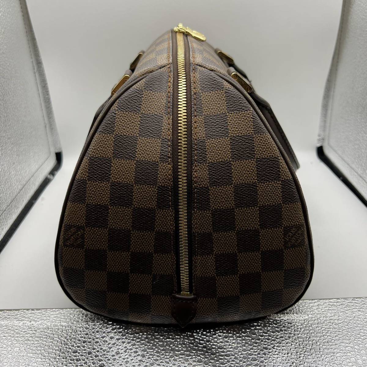 西542 美品 ルイヴィトン LOUIS ダミエ 手持ち ブラウン ルイヴィトン
