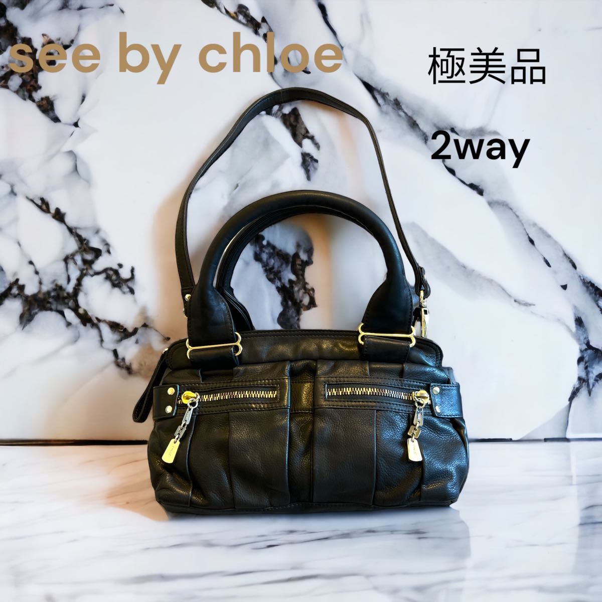 see by chloe ハンドバッグ ショルダーバッグ black - ハンドバッグ