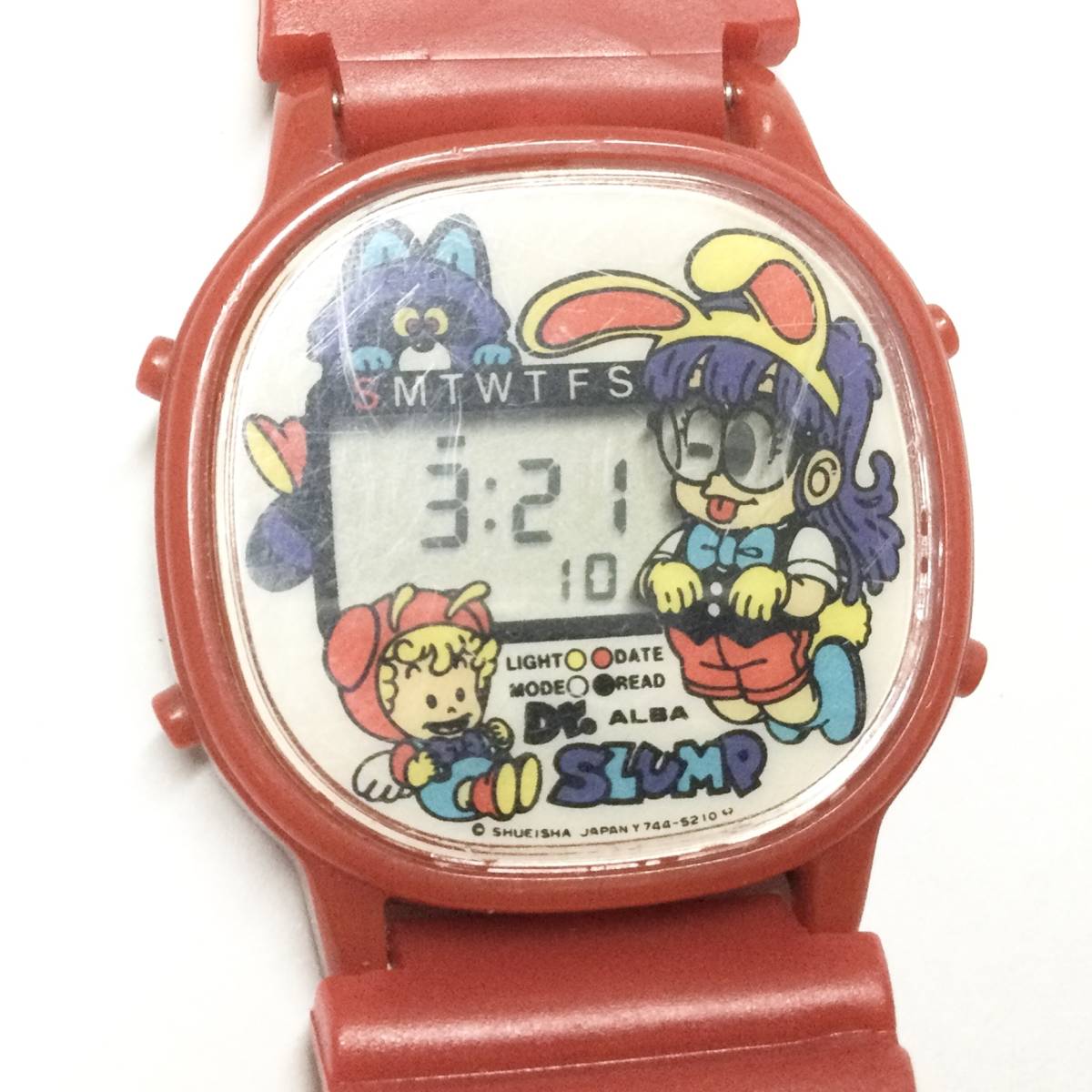 [ Showa Retro * rare ] Seiko SEIKO Dr. slump Arale-chan digital wristwatch Dr. Slump anime manga Toriyama Akira 