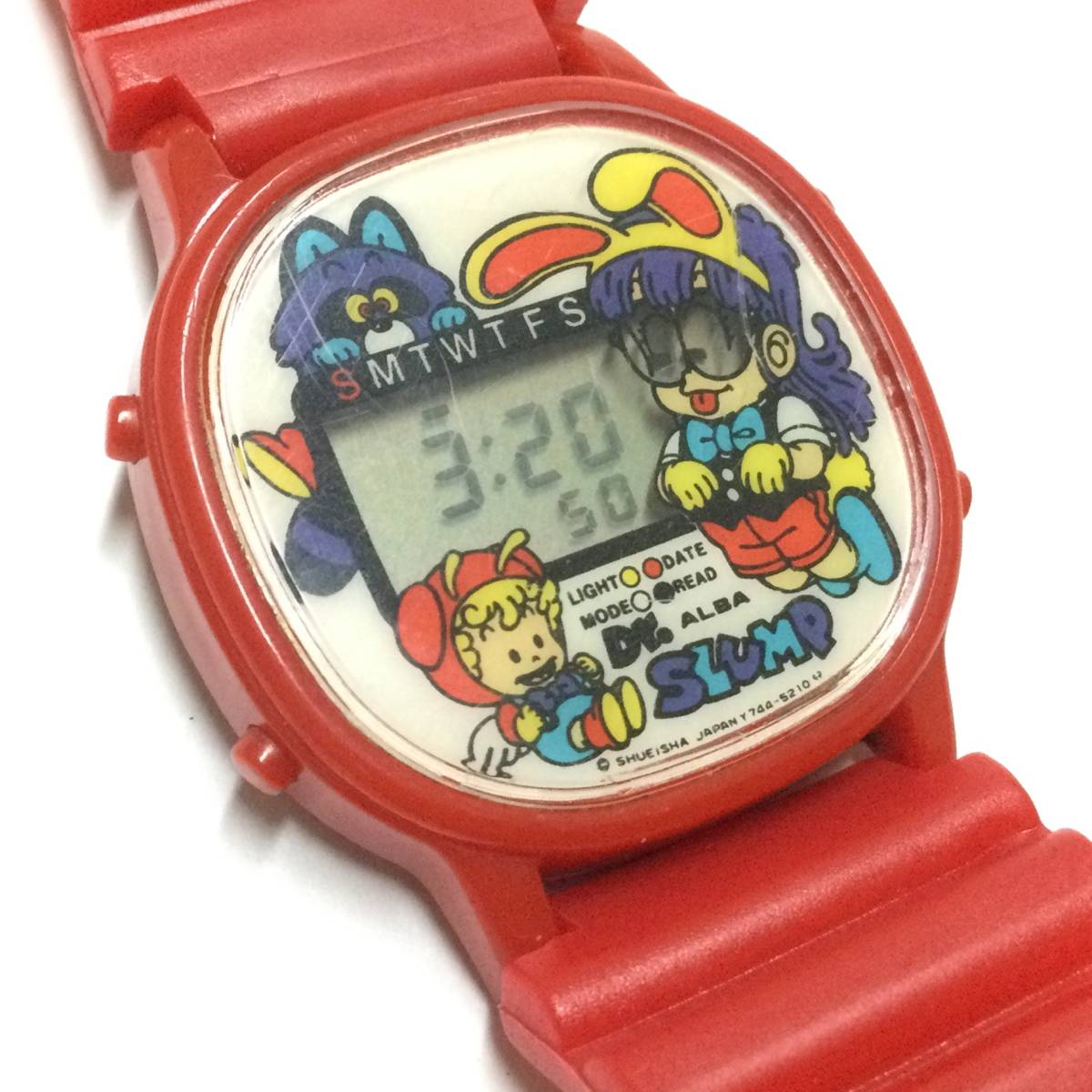 [ Showa Retro * rare ] Seiko SEIKO Dr. slump Arale-chan digital wristwatch Dr. Slump anime manga Toriyama Akira 