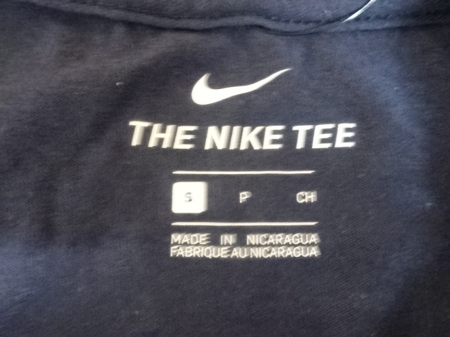 USA購入 ナイキ【Nike】製 NFL アメリカンフットボール シカゴ ベアーズ 【Chicago Bears】ロゴプリントTシャツ US Sサイズ ネイビー_画像6
