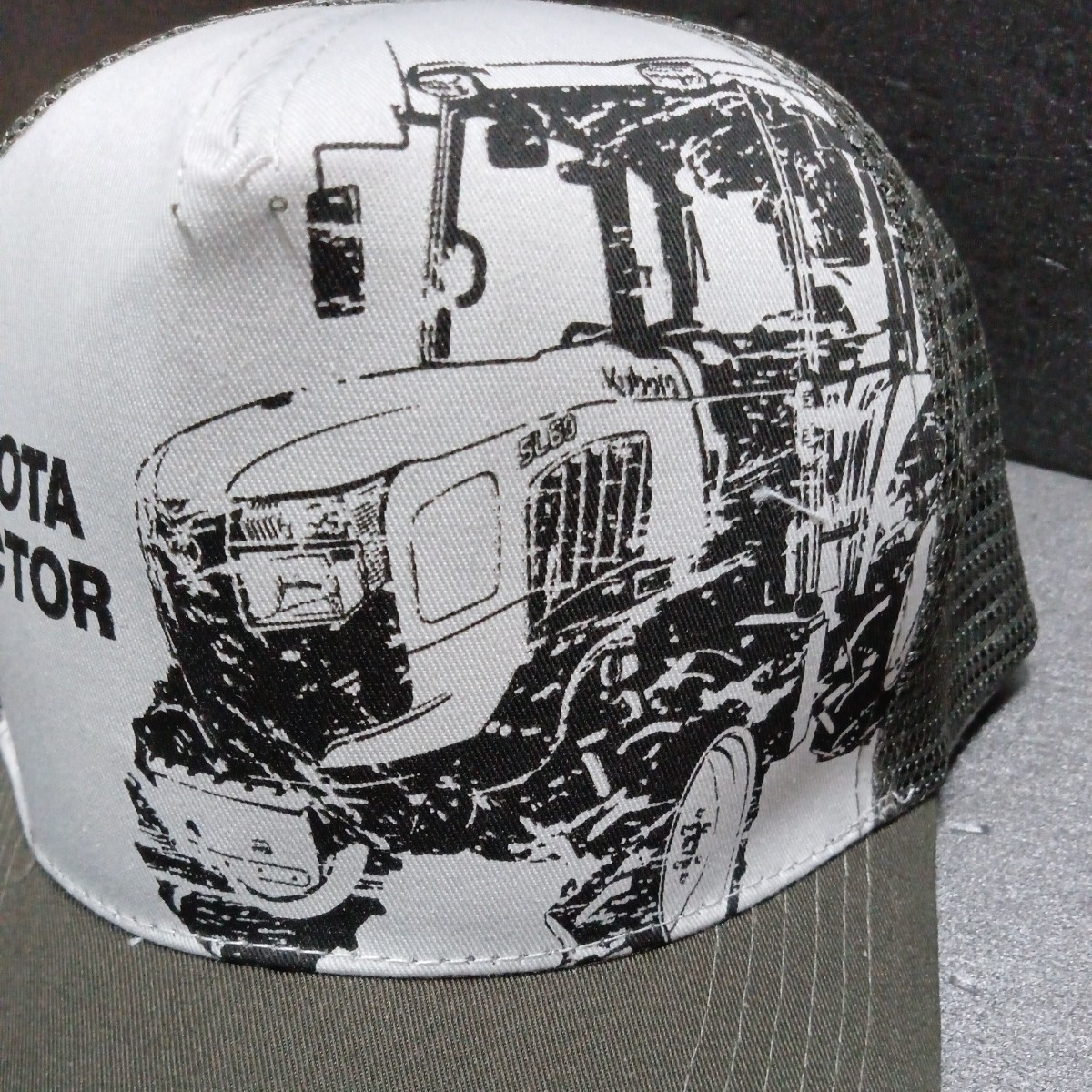 * Kubota [Kubota mesh cap ] print hat tractor khaki series 