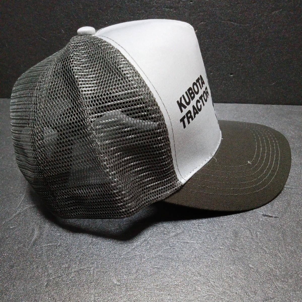 * Kubota [Kubota mesh cap ] print hat tractor khaki series 