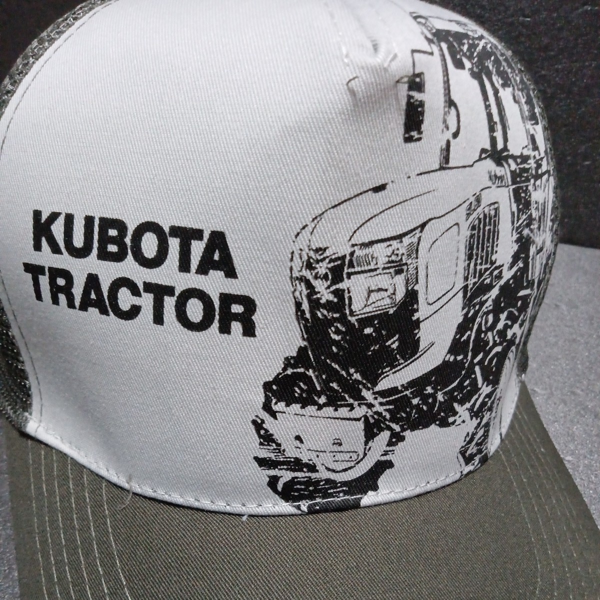 * Kubota [Kubota mesh cap ] print hat tractor khaki series 