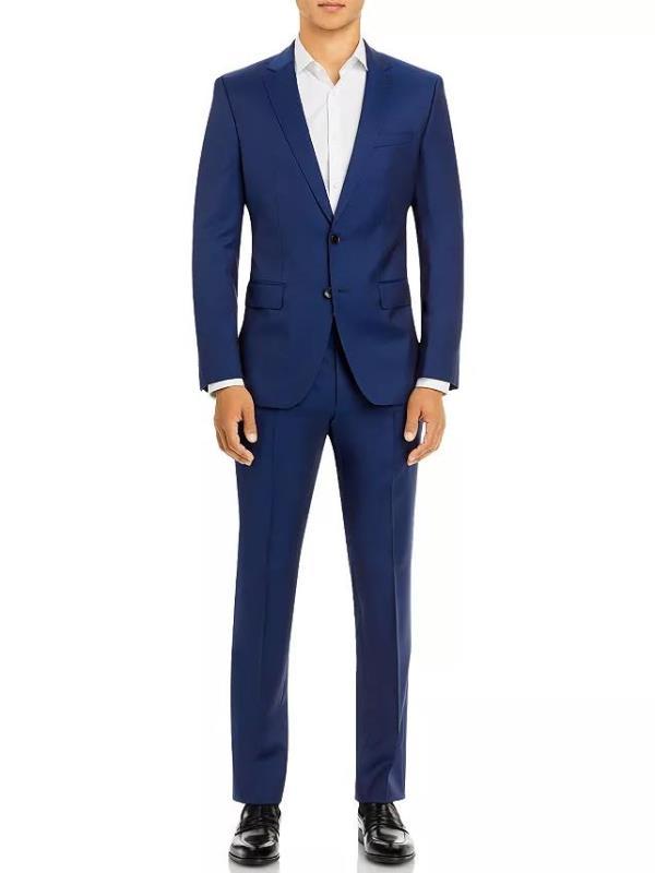 新品 48,000円 HUGO BOSS スーツ パンツ スラックス ドレスパンツ メンズS～Mサイズ44ダークネイビーINCOTEXビジネスW30結婚式46フォーマル