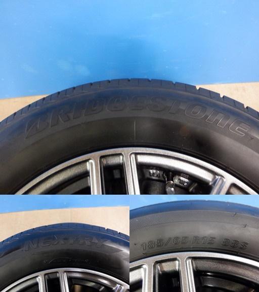 ４本セット185/65R15 ブリヂストン ネクストリー 新品中古混合タイヤ ティラードS 15インチ 6.0J ET53 5H114.3 フリード フリード+_画像6