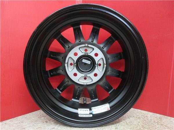 送料無料 軽 貨物 12inch 新品 4本 インタ-ミラノ SPEC-K ホイ-ル セット JWL-T 車検 対応 軽トラ バン N-VAN キャリー ハイゼット 黒 新潟_画像4