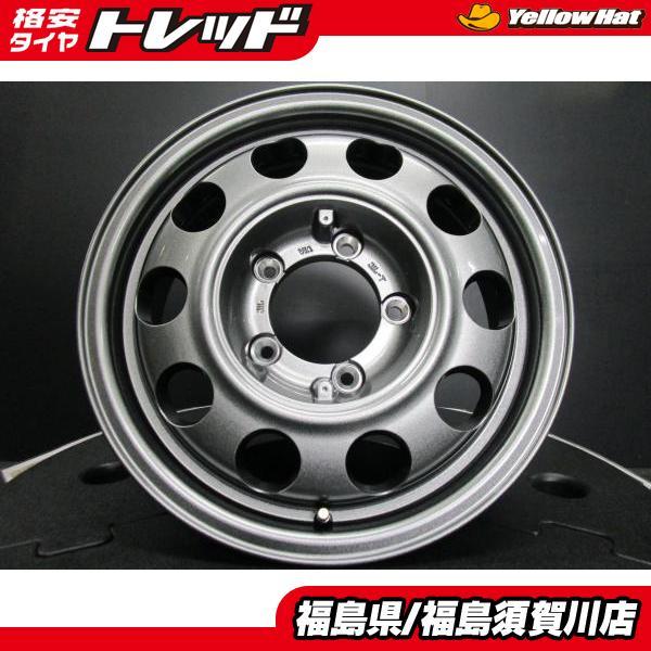 K.Finesse D12 Kフィネス 5.5J-16 +22 139.7 5H ガンメタブラック ジムニー トレジャーワン 鉄ホイール風 須賀川店頭取付OK_画像1