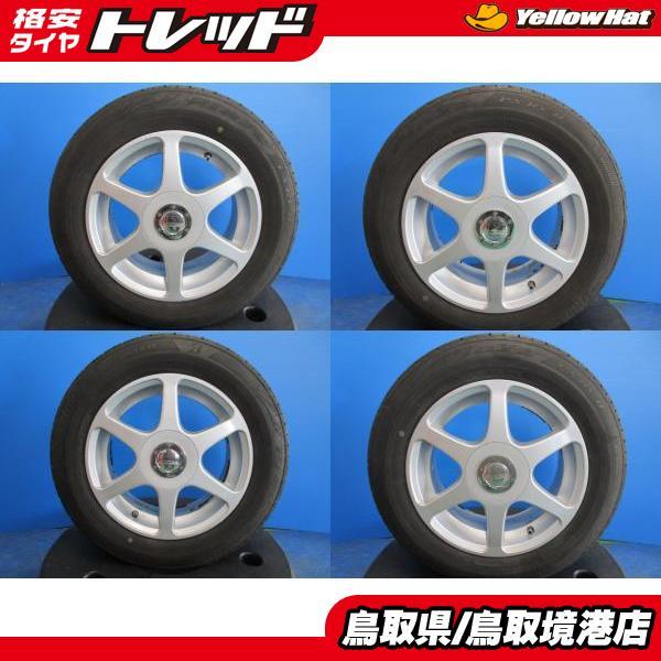 中古 マルチホイール 15インチ 6.5J +48 5H 100 114.3 サマータイヤ ブリジストン プレイズ 195/65R15 2020年製 ４本セット 普通車 ミニバ_画像1