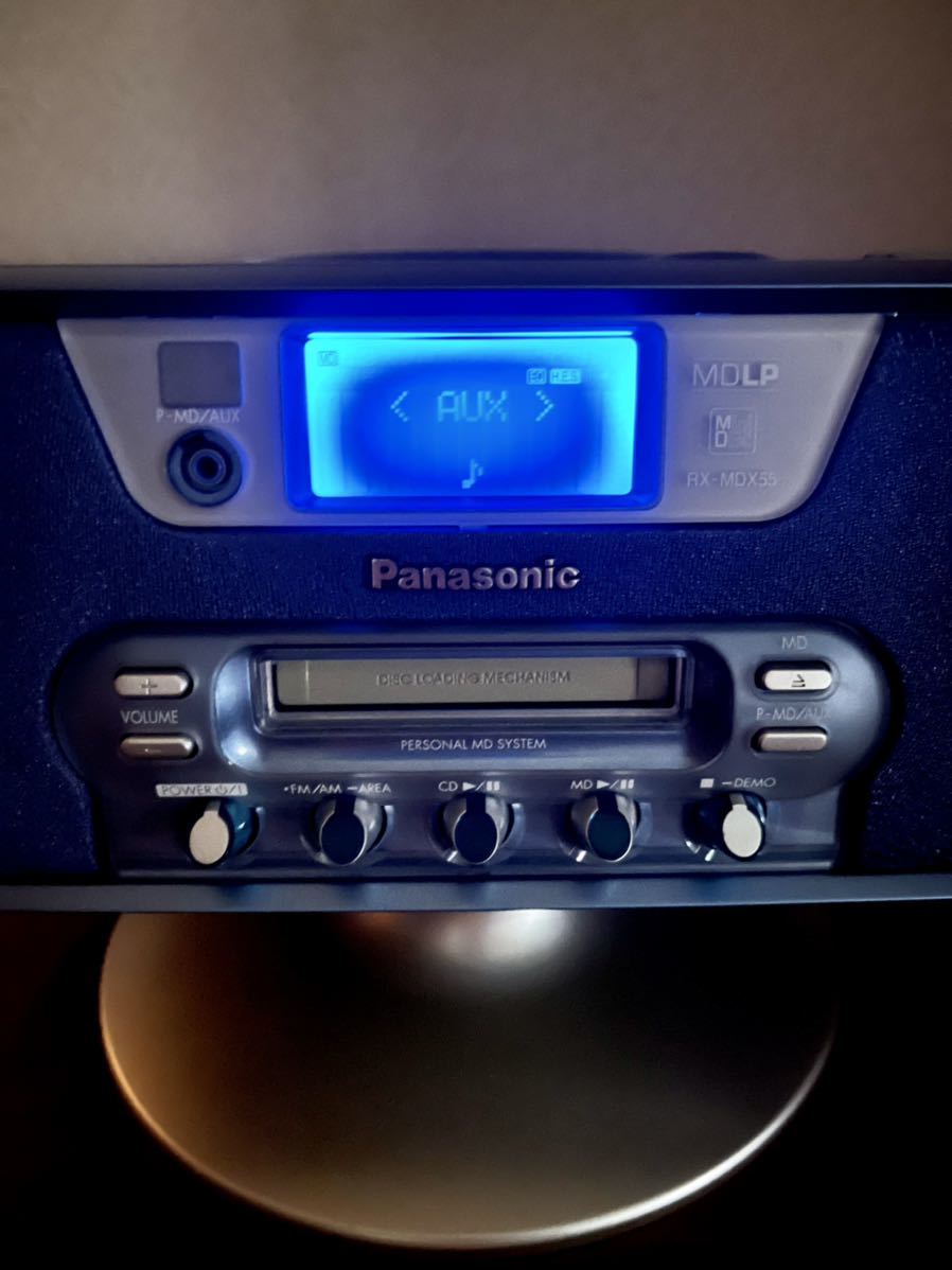 Panasonic パーソナルMDシステム RX-MDX55 CD デッキ ラジカセ(MD