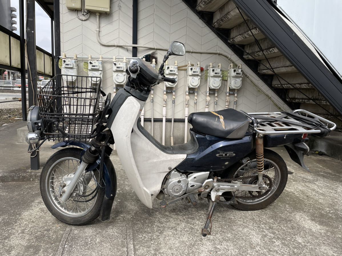 ホンダ AA04 カブ 引き取り限定 走行距離64056km? ボロボロ オートバイ