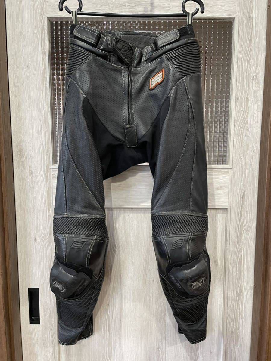 通販の人気商品 Hyod レザーパンツ LLサイズ ブーツイン パンチング