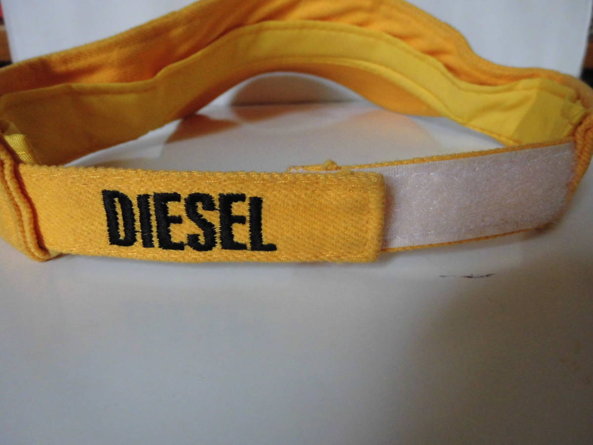 DIESEL　☆　サンバイザー　☆　黄色　☆　展示品　☆　未使用品　☆　_画像8