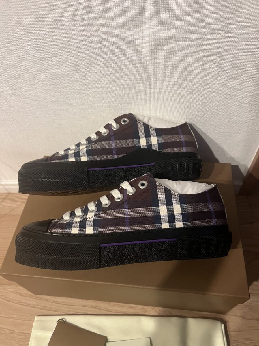 新品　バーバリー　Burberry ヴィンテージ　チェック　キャンバス　スニーカー　40 25cm_画像6