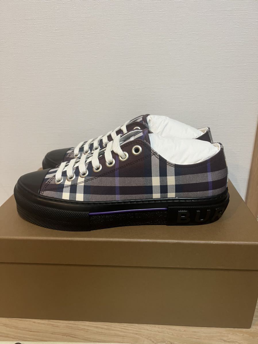 新品　バーバリー　Burberry ヴィンテージ　チェック　キャンバス　スニーカー　40 25cm_画像2