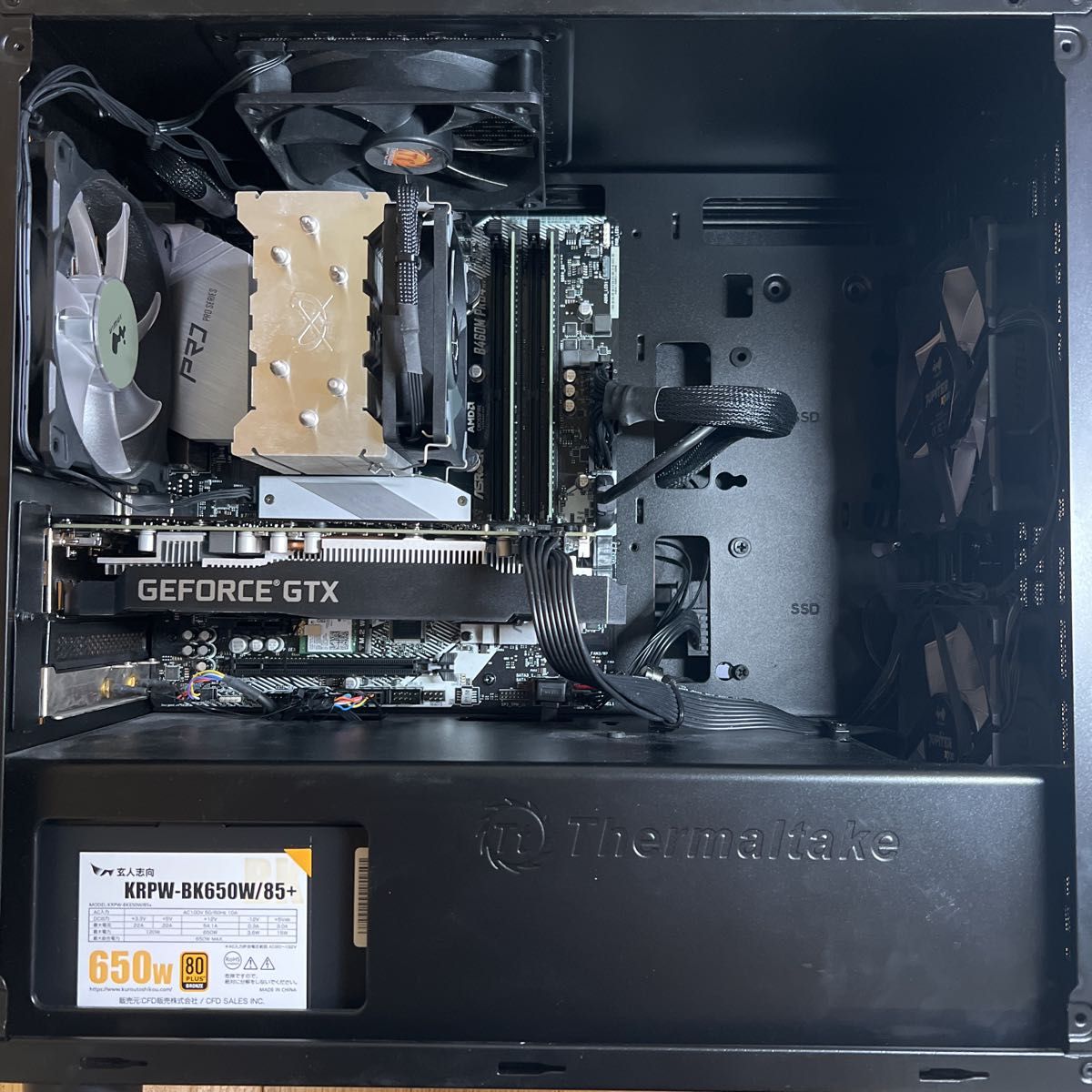 ケースSSD新品 ゲーミングPC i5-10400F GTX1660Super 最安値に挑戦