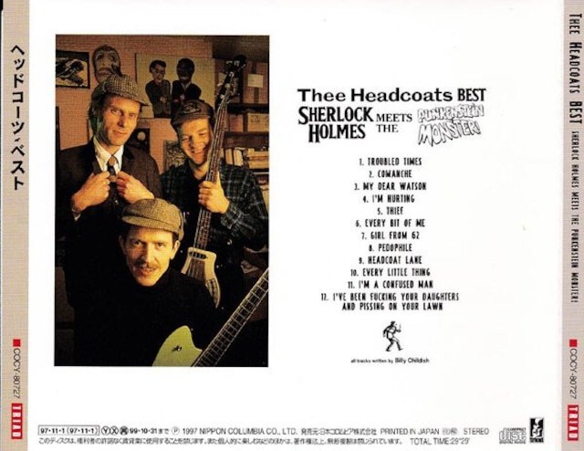 ＊中古CD THEE HEADCOATS/HEADCOATS BEST 1997年作品国内盤音源集 U.K ROCK/GARAGE PUNK MAD3 THE 5678'S ギターウルフ コルツ DWARVES DMZ_画像2