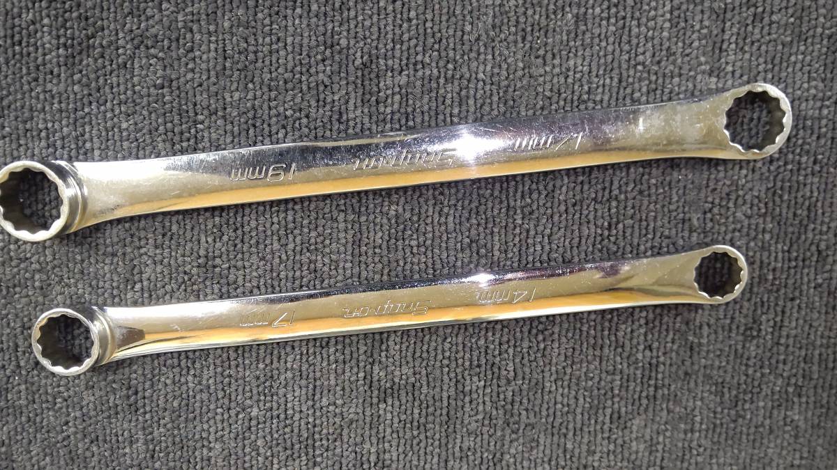 Snap-on スナップオン ストレートメガネレンチ 14 17.17 19 2本セット