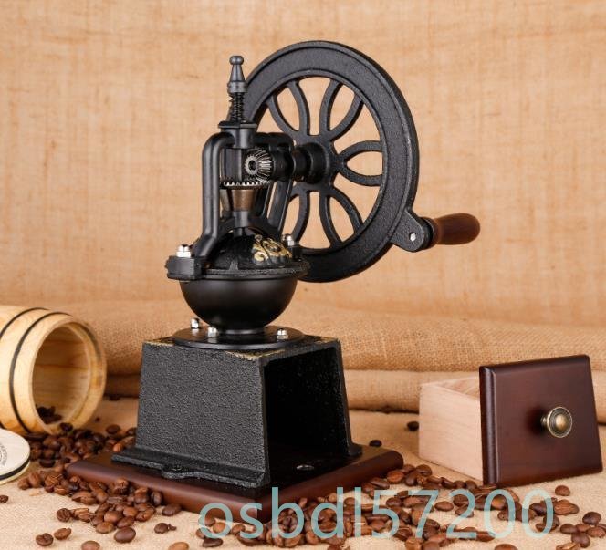 極美品★ハンドグラインダー　コーヒー　家庭用　手動コーヒーマシン　小型コーヒー豆グラインダ