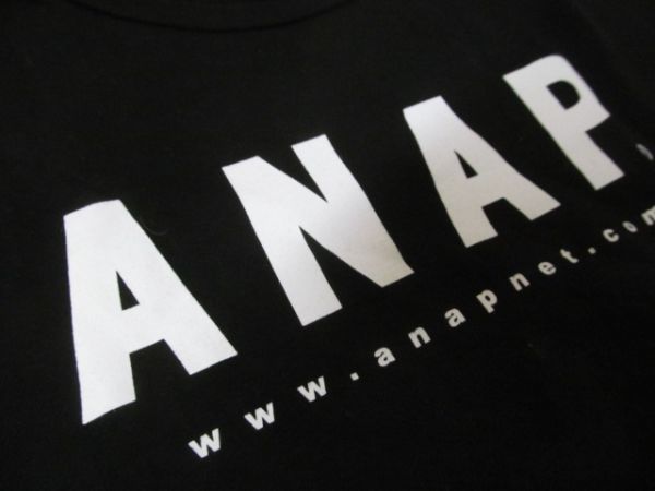 (49490)ANAP　アナップ　キッズ　半袖　Tシャツ　カットソー　ブラック　F　USED_USED