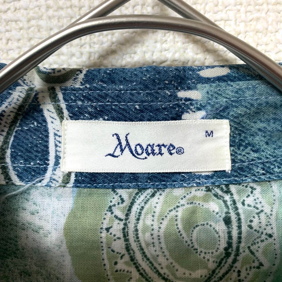 Moare 古着 半袖シャツ 柄シャツ アート柄 ヴィンテージ レトロ 総柄