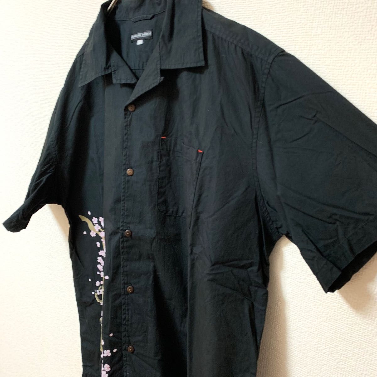 AMORE PURO 古着 半袖シャツ オープンカラー アニマル イラスト アロハシャツ ヴィンテージ 
