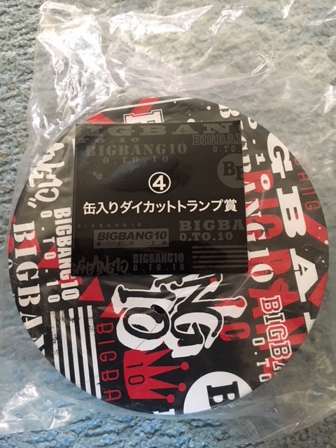 週末即決100円セール　ビッグバン　BIGBANG 缶入りダイカットトランプ_画像1