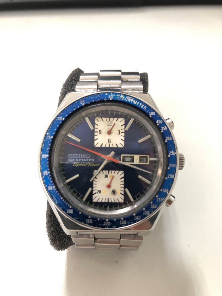 SEIKO セイコー 6138-0030 スピードタイマー 青 角目 jenesequastore.com
