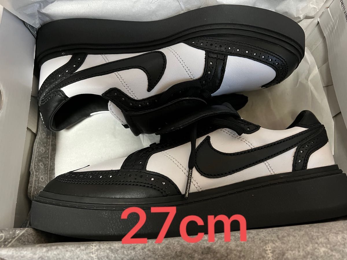Nike x PEACEMINUSONE G-Dragon Kwondo 1　Black and White　サイズ:27cm