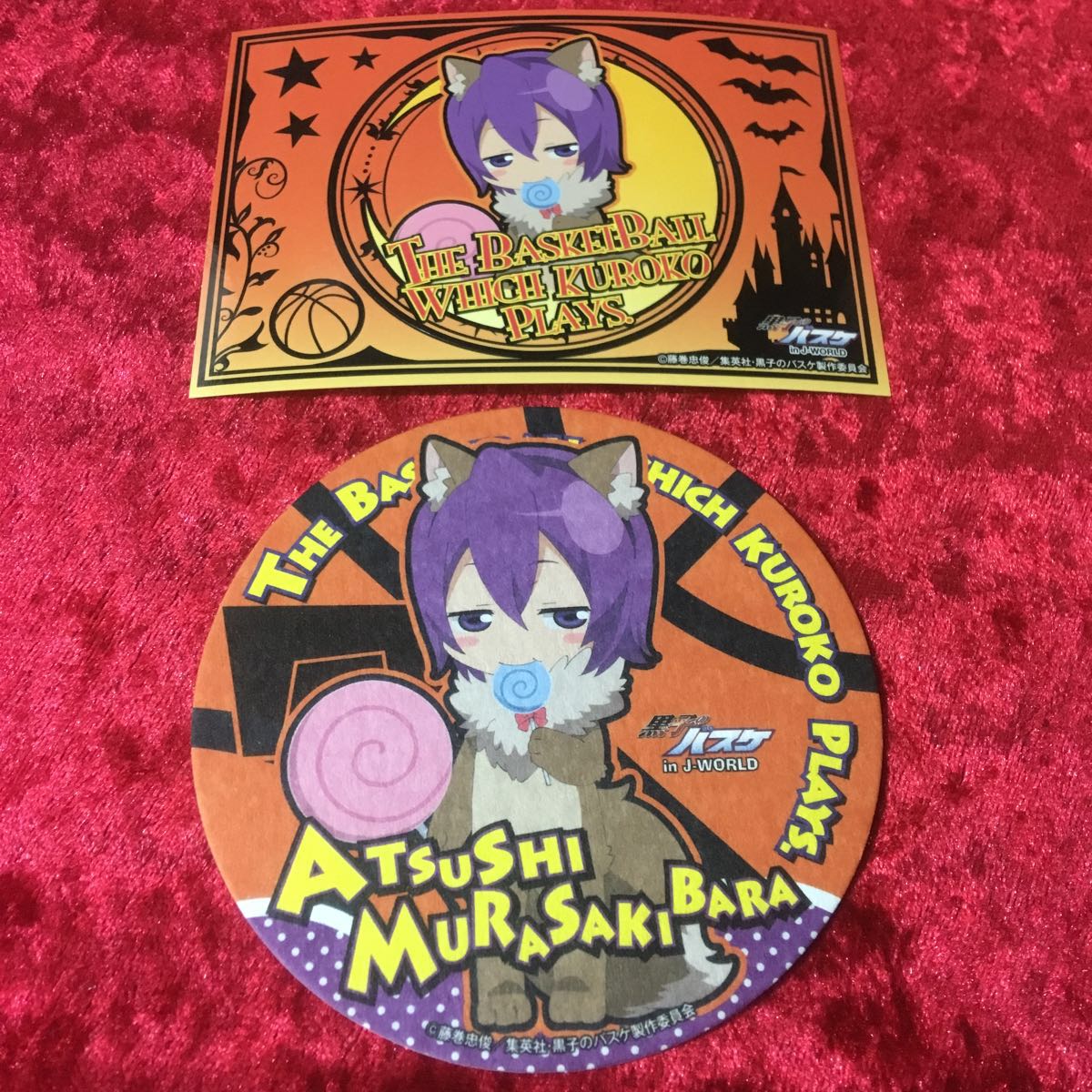 ★ [Баскетбол Куроко] Черный автобус JW Limited Halloween Purplehara Purplehara Atsushi Purple Sticker Sticker