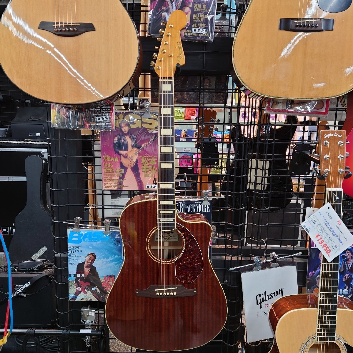 fender KINGMAN SCE MAHO☆エレアコ☆フェンダー キングマン☆レア