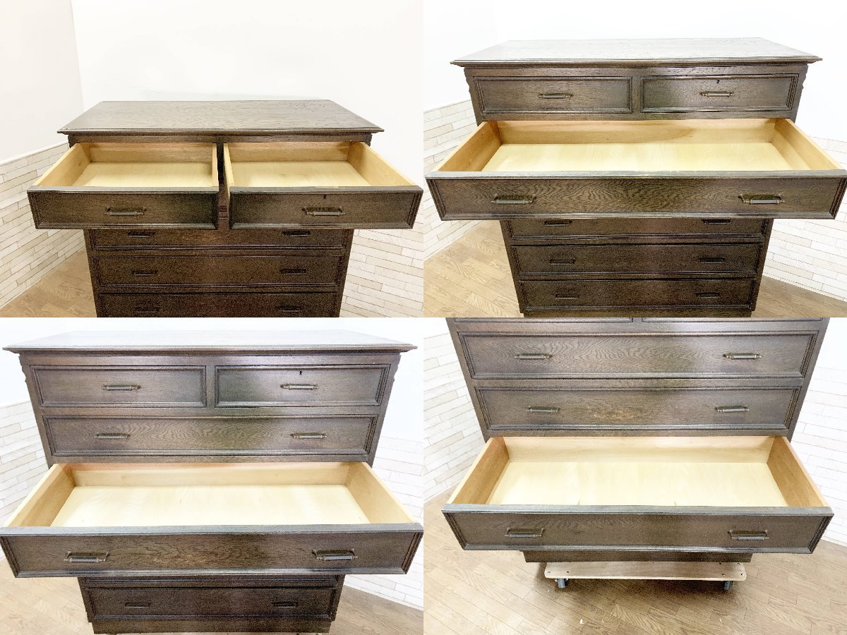  Kobe . furniture . rice field good . shop chest adjustment chest of drawers Western-style clothes chest drawer storage width 110.5cm 6 step 7 cup . manner furniture classical regular price 41 ten thousand (.234)